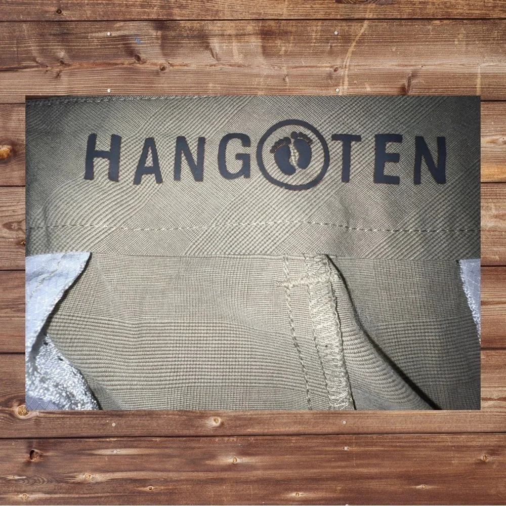 Hang Ten Khaki Polyester-Blend Shorts - Size 38